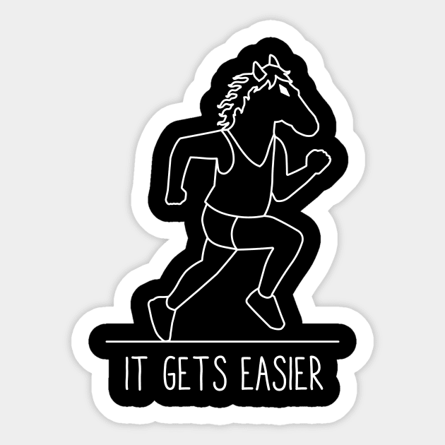 It gets easier Sticker by LateralArt